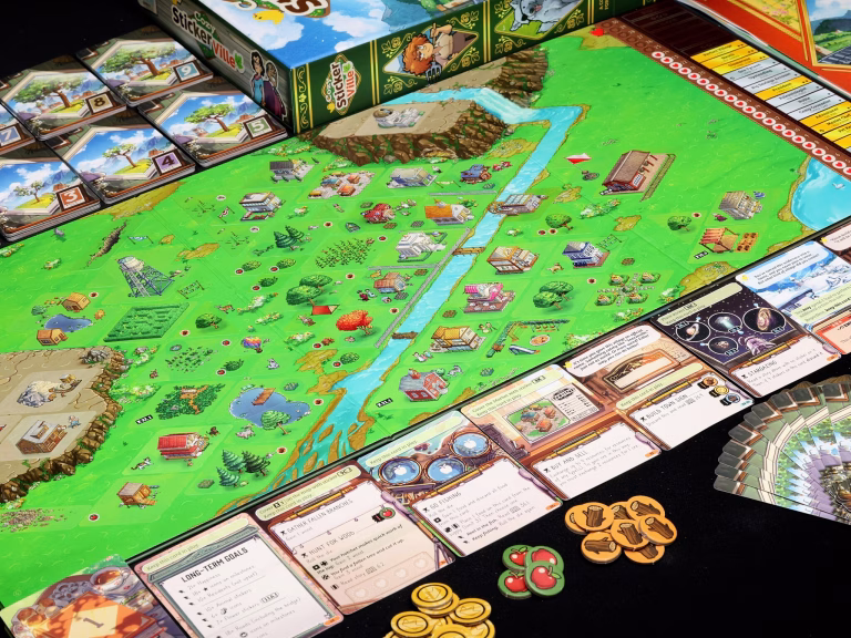 Read more about the article Cozy Stickerville Board Game Review